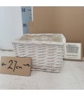 Contenant vannerie rectangle 27 cm