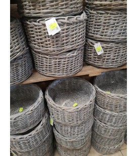 Corbeille grise ronde Ø 27 h 16