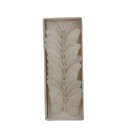 Lot de 12 papillons Blanc 10 cm