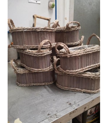 Contenant bois Oval L28 x H12