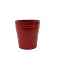 Lot de 9 cache pot Aimee Rouge Glos