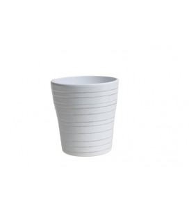 Lot de 9 cache pot Aimee Blanc Glos