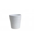 Lot de 9 cache pot Aimee Blanc Glos