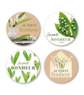 Etiquette Je porte Bonheur x500