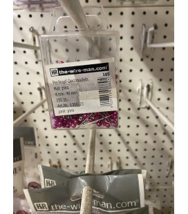 Epingle 4mm téte de perle Fuchia