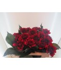Dahlia red pannier 55 cm