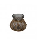 Vase corde tressée