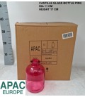 Vase bouteille rose 