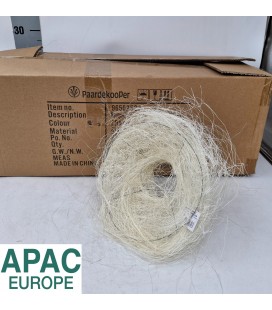 Porte bouquet sisal creme x 10