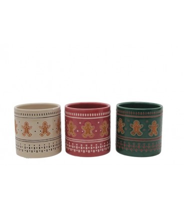 Lot de 12 pot Bohommes Ø 9 mix 3 co