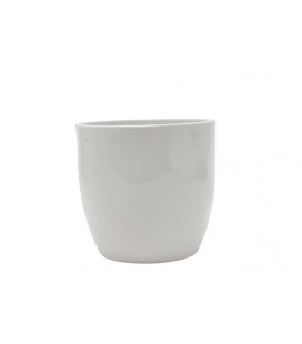 Cache pot Blanc ceram Ø19 h 18 ES18