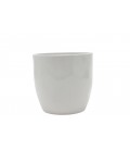 Cache pot Blanc ceram Ø19 h 18 ES18