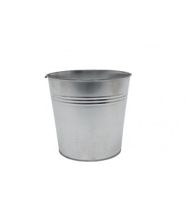 Cache pot zinc naturel ES17