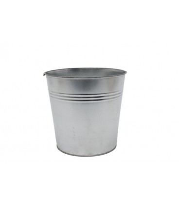 Cache pot zinc naturel ES17