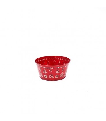 Coupe rouge Snowman Ø 19 h 9