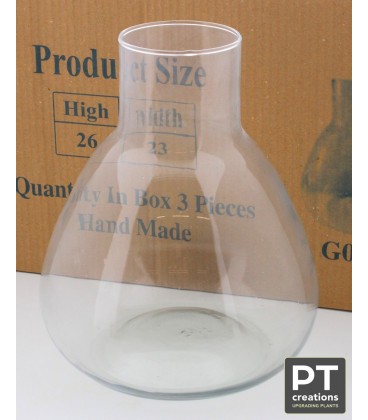 Vase verre Ø 23 