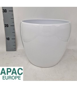 Cache pot Blanc cera rond Ø 29 h 25