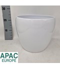 Cache pot Blanc cera rond Ø 29 h 25