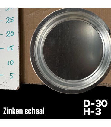 Plat Zinc nat Ø 30
