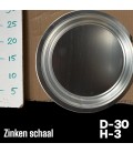 Plat Zinc nat Ø 30