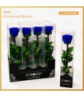Rose stab Bleu 35 cm